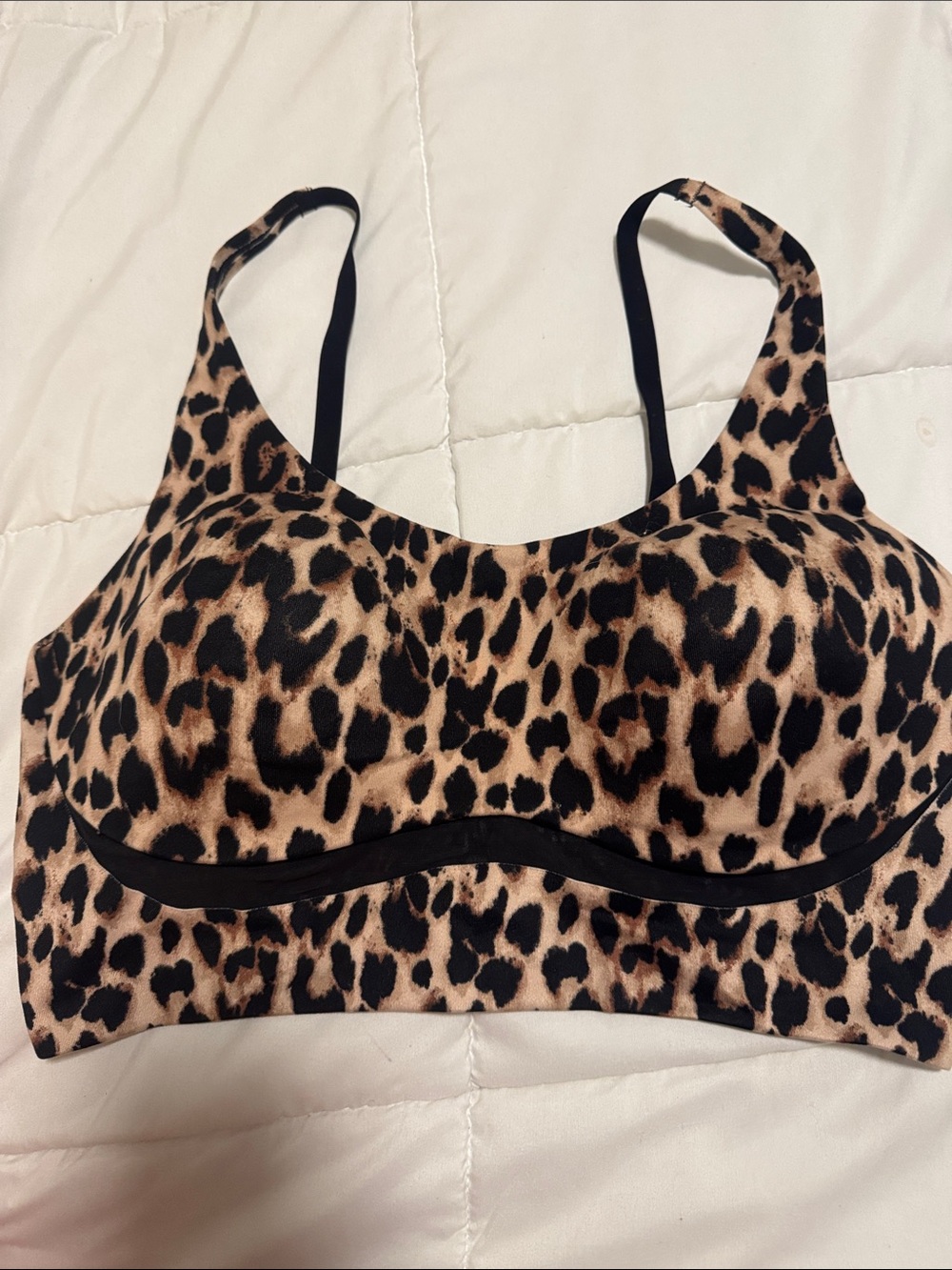 Victoria's Secret Leopard Print Padded Bralette - Tan & Black